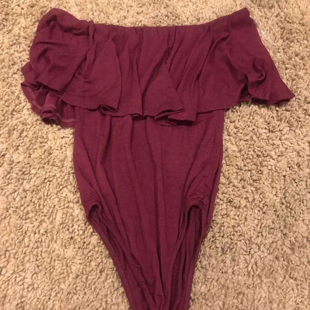 Off the shoulder one piece